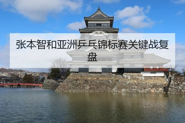 张本智和亚洲乒乓锦标赛关键战复盘 | Galaxy